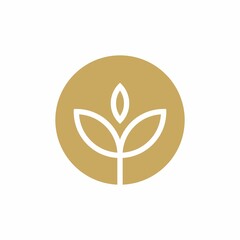 Leaf ornament logo icon abstract design vector