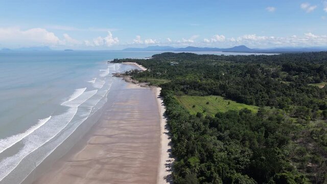The Pugu, Gondol, Siar and Pandan Beaches of Lundu area at the most southern part of Sarawak and Borneo Island