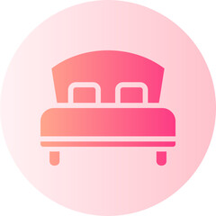 bed gradient icon