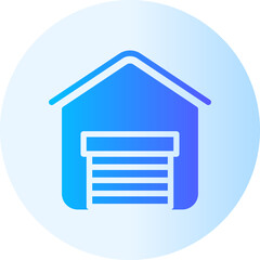 garage gradient icon