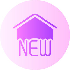 new home gradient icon