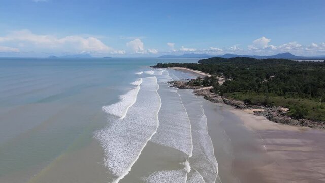 The Pugu, Gondol, Siar and Pandan Beaches of Lundu area at the most southern part of Sarawak and Borneo Island