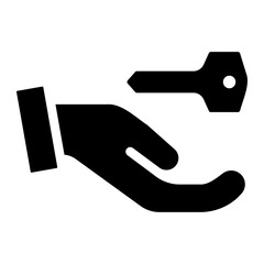 safe key glyph icon