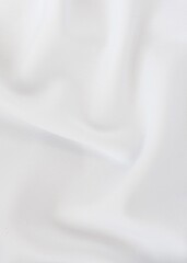 Fototapeta premium Close up of white satin fabric texture