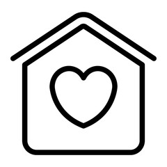 home sweet home line icon