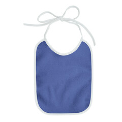 A blank Sweet Baby Bibs Mockup In Deep Ultramarine Color, to shows your designs as a graphic design...