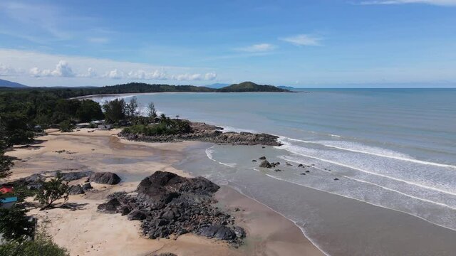 The Pugu, Gondol, Siar and Pandan Beaches of Lundu area at the most southern part of Sarawak and Borneo Island