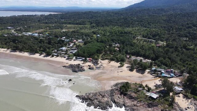The Pugu, Gondol, Siar and Pandan Beaches of Lundu area at the most southern part of Sarawak and Borneo Island