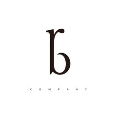 Obraz premium Initial RB Logo Design Vector