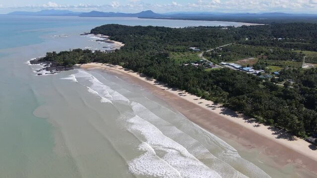 The Pugu, Gondol, Siar and Pandan Beaches of Lundu area at the most southern part of Sarawak and Borneo Island