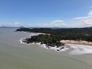 The Pugu, Gondol, Siar and Pandan Beaches of Lundu area at the most southern part of Sarawak and Borneo Island