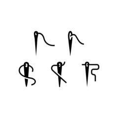 Needle set icon isolated on white background