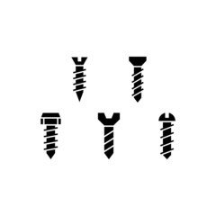 Nail set icon isolated on white background