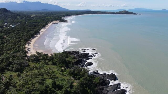 The Pugu, Gondol, Siar and Pandan Beaches of Lundu area at the most southern part of Sarawak and Borneo Island