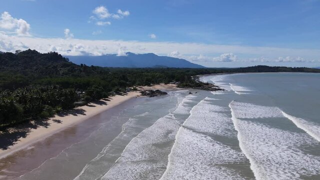 The Pugu, Gondol, Siar and Pandan Beaches of Lundu area at the most southern part of Sarawak and Borneo Island