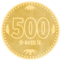 500円玉 イラスト素材