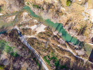 a stream running through texas land