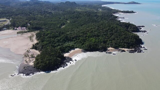 The Pugu, Gondol, Siar and Pandan Beaches of Lundu area at the most southern part of Sarawak and Borneo Island