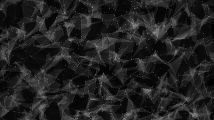 不規則に並ぶたくさんの点とそれらをつなぐ線