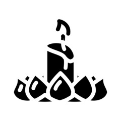 loy krathong glyph icon vector. loy krathong sign. isolated contour symbol black illustration