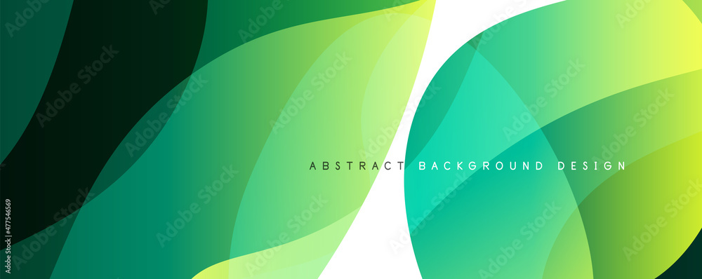 Poster trendy simple fluid color gradient abstract background with dynamic wave line effect. vector illustr