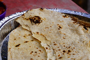 Indian roti image -Close up image of Indian Bread roti