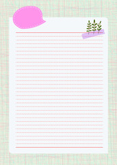 Edited design background image in A4 (216*303mm) size. It is vector data that is easy to modify and transform the design.