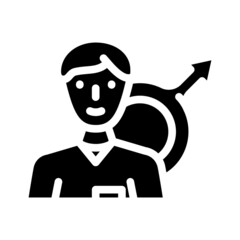 urologist doctor glyph icon vector. urologist doctor sign. isolated contour symbol black illustration