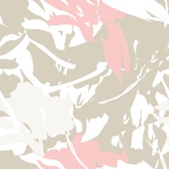 Floral Brush strokes Seamless Pattern Background