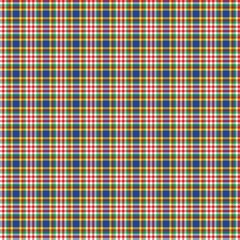 Rainbow Plaid Tartan Checkered Seamless Pattern