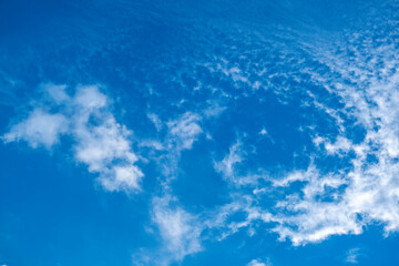 Fototapeta na wymiar Blue sky with clouds. Nature background.