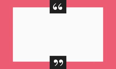 pink background with white squares and quotes inside black boxes