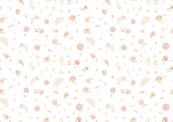 A lot of different fantasy flowers. Millefleurs trendy floral design. Blooming midsummer meadow seamless pattern. Seamless pattern, background. Vector illustration. Gradients colors