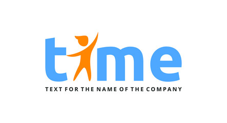 Logo elements: the letter 'i' is hidden under the person. Logo. Vector.