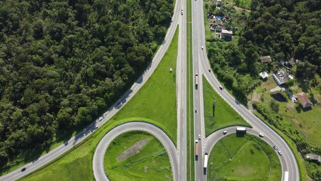 traffic on the highway PR-412 BR-277 Paranagu&aacute; Paran&aacute; Brazil