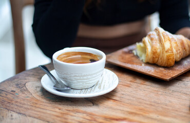 coffee and croissant