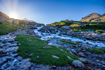 river in the mountains