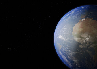 Fototapeta na wymiar Planet Earth - Elements of this Image Furnished By NASA. 3D rendering.