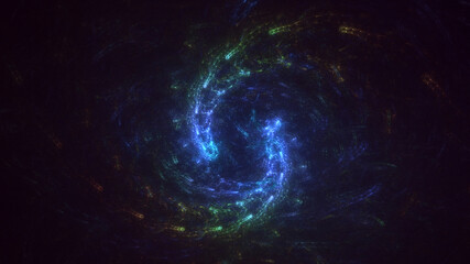 3D rendering abstract technology fractal background