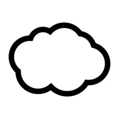 Simple cloud icon. Cloudy vector.
