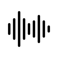 Equalizer waves. Symbols of sound waves. Vectors.