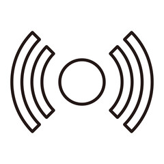 A simple radio icon. Vector.