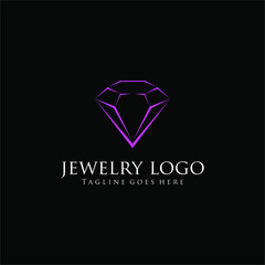 
Luxury and elegant Diamond Jewelry Logo Design Vector Template