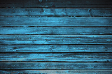 wooden wall, blue background