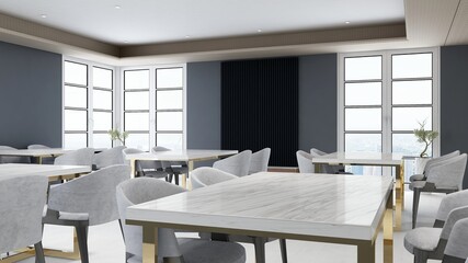 minimalist restaurant or coffee shop for company logo mockup