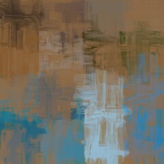 Modern art. Handmade background. Colorful pattern. Backdrop material. Wide brush. Painterly mix. Abstract. Color texture. 2d illustration. Wall painting. Canvas surface. 