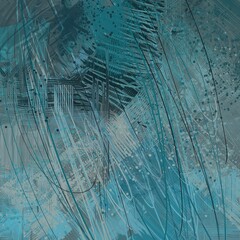 Modern art. Handmade background. Colorful pattern. Backdrop material. Wide brush. Painterly mix. Abstract. Color texture. 2d illustration. Wall painting. Canvas surface.  © Jakub