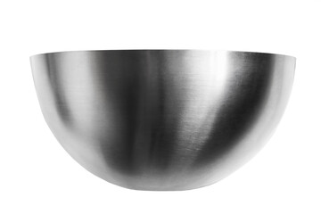 Metal bowl isolated