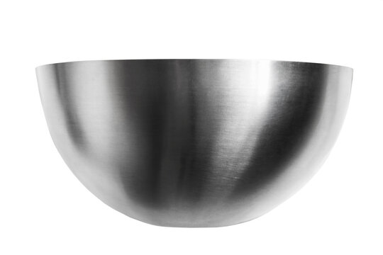 Dog Food In A Stainless Steel Bowl Stock Photo - Download Image