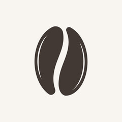 coffee bean icon vector, solid logo illustration, pictogram isolated